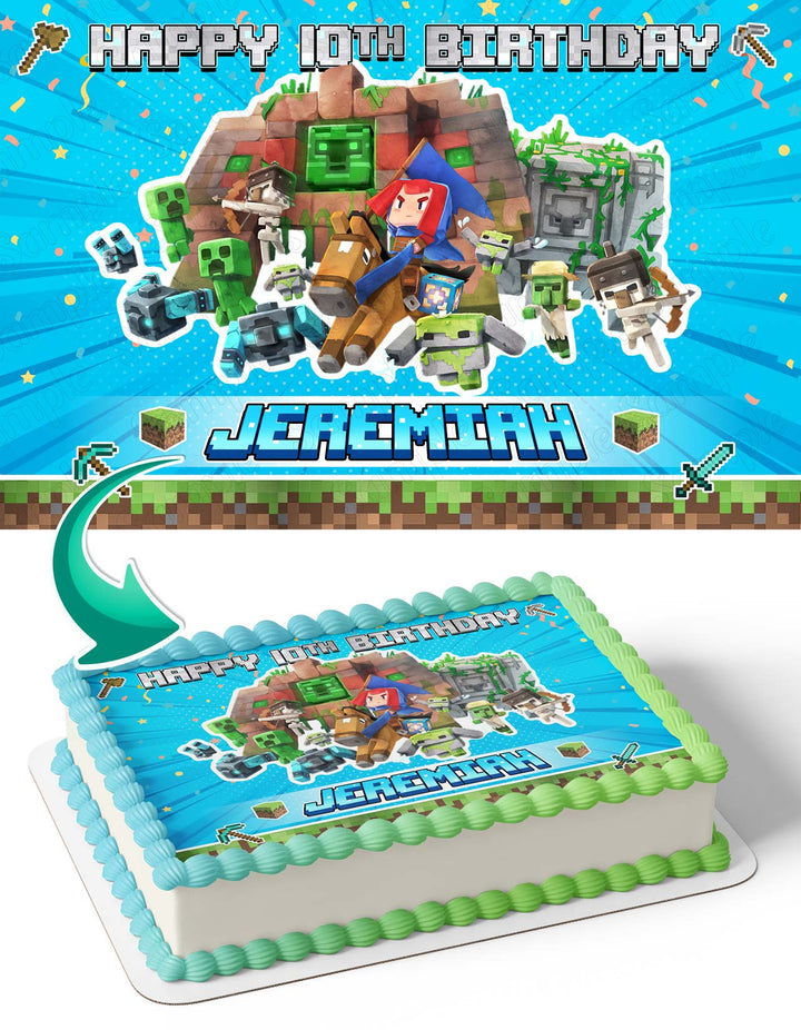 Minecraft Legends LP Edible Cake Toppers