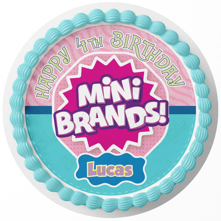 Mini Brands Disney Edible Cake Toppers Round