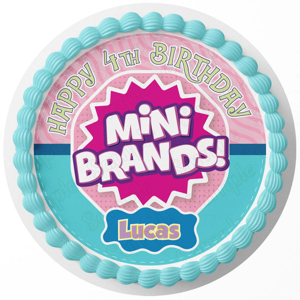 Mini Brands Disney Edible Cake Toppers Round