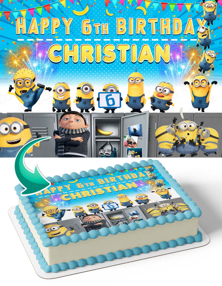 Minions The Rise of Gru Edible Cake Toppers