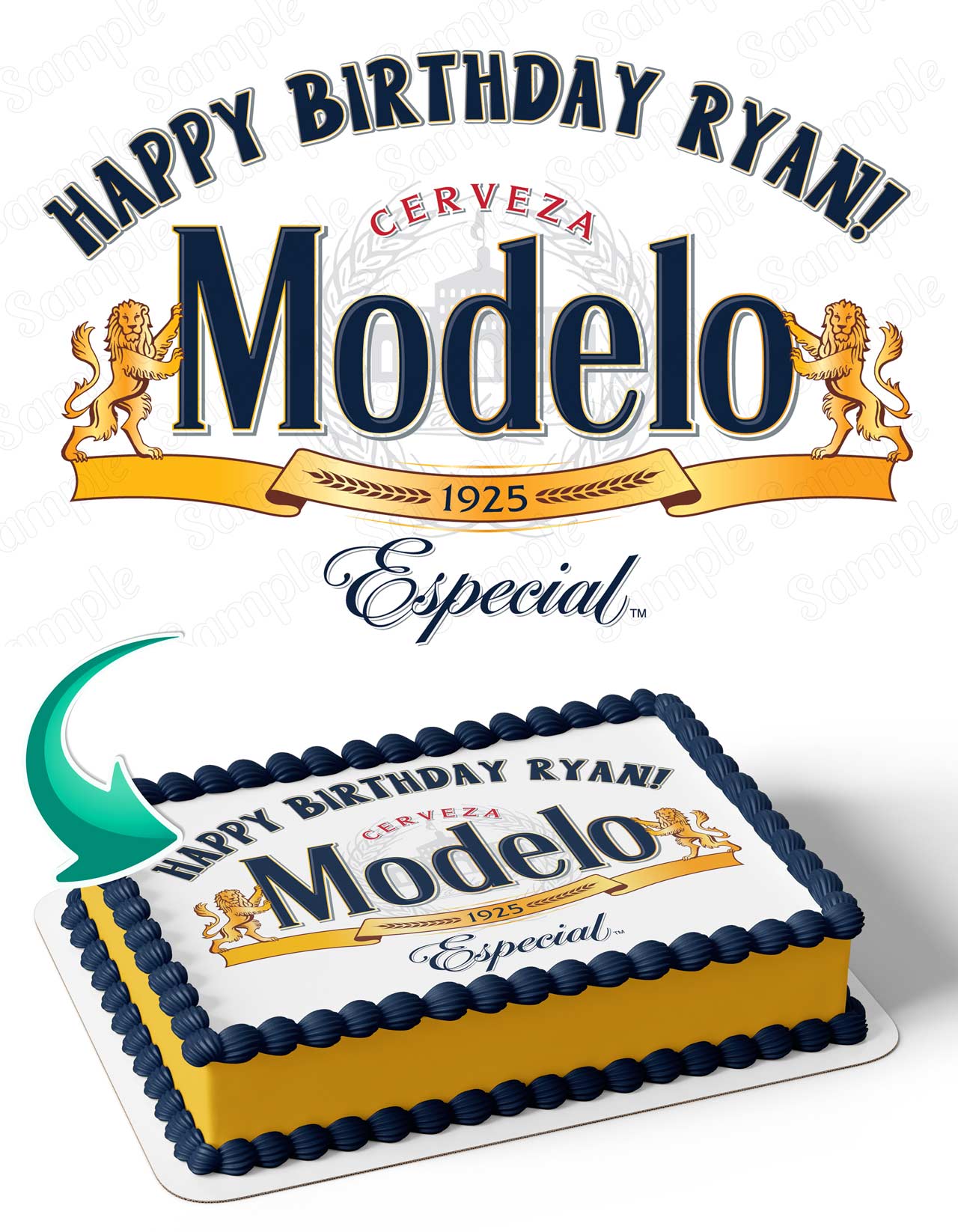 Modelo Especial Beer Edible Cake Toppers – Ediblecakeimage