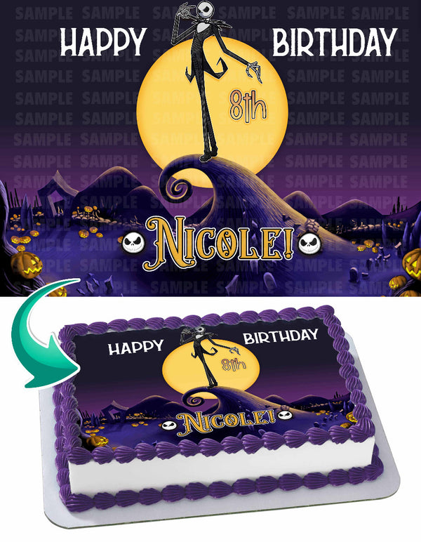 Jack Skellington Edible Cake Toppers