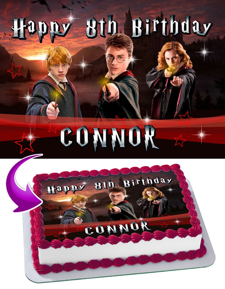 Harry Potter Edible Cake Toppers