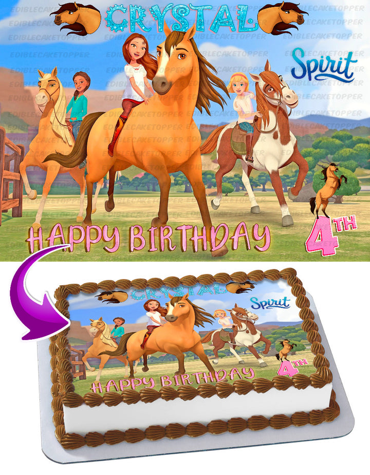 Spirit Stallion of the Cimarron Edible Cake Toppers