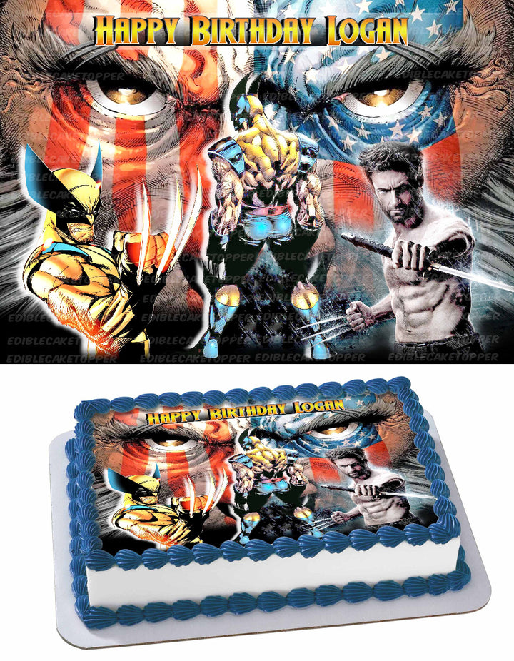 Wolverine XMen Edible Cake Toppers
