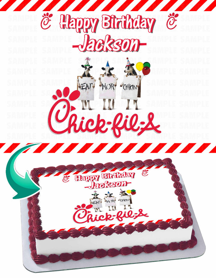 ChickfilA Edible Cake Toppers