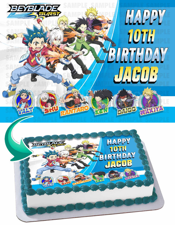 Beyblade Burst Edible Cake Toppers