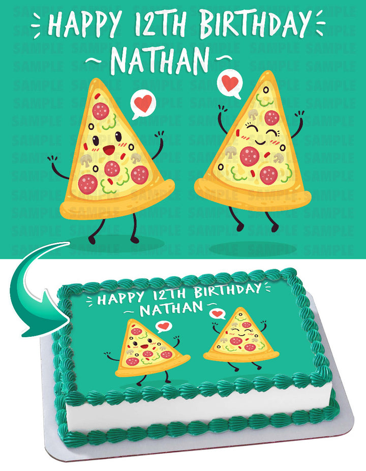 Pizza Edible Cake Toppers