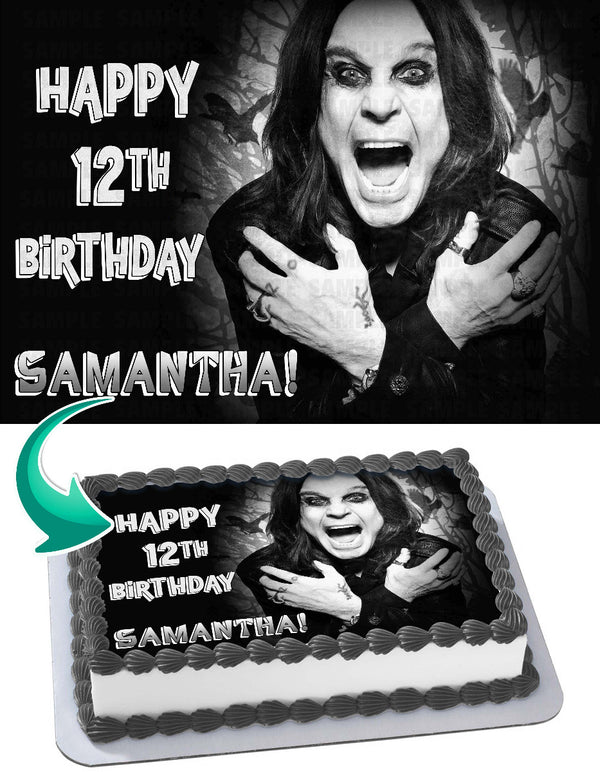 Ozzy Osbourne Edible Cake Toppers