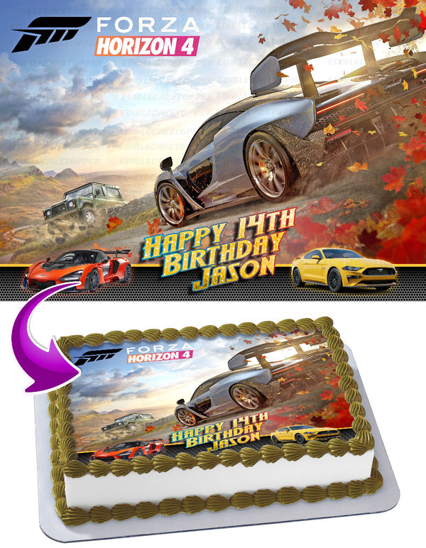 Forza Horizon 4 Edible Cake Toppers