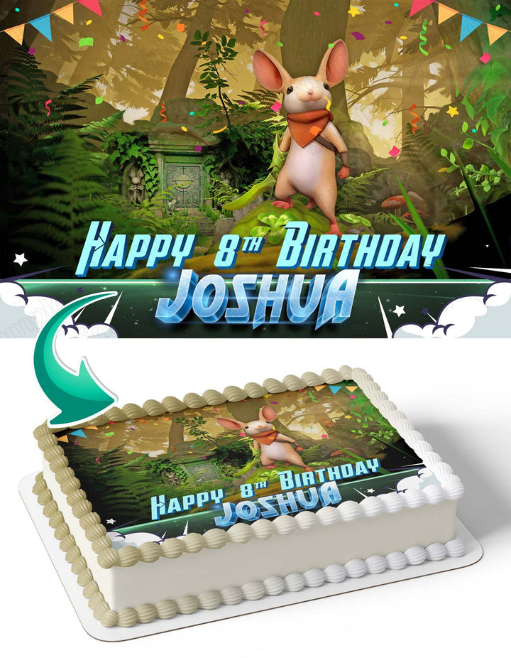 Moss VR Game Edible Cake Toppers