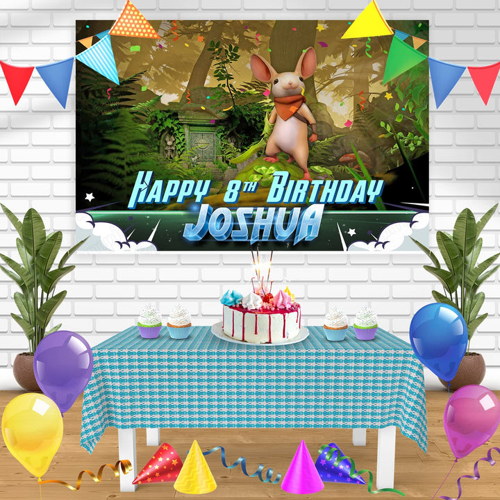 Moss VR Game Bn Birthday Banner Personalized Party Backdrop Decoration