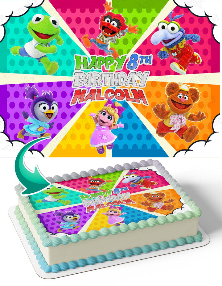 Muppet Babies Gonzo Kermit Animal Fozzie Edible Cake Toppers