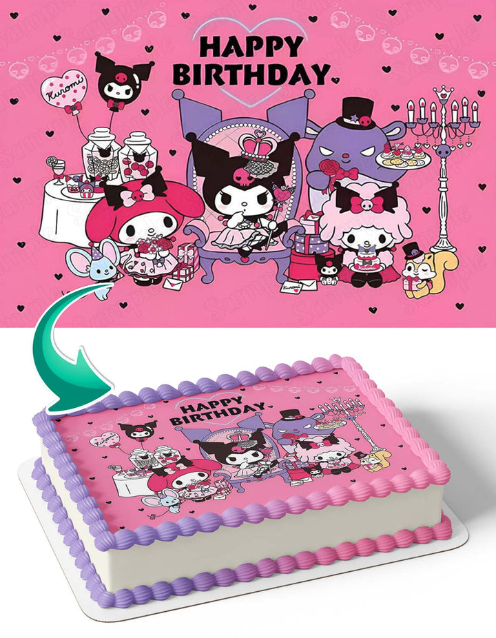 My Melody and Kuromi Edible Cake Toppers