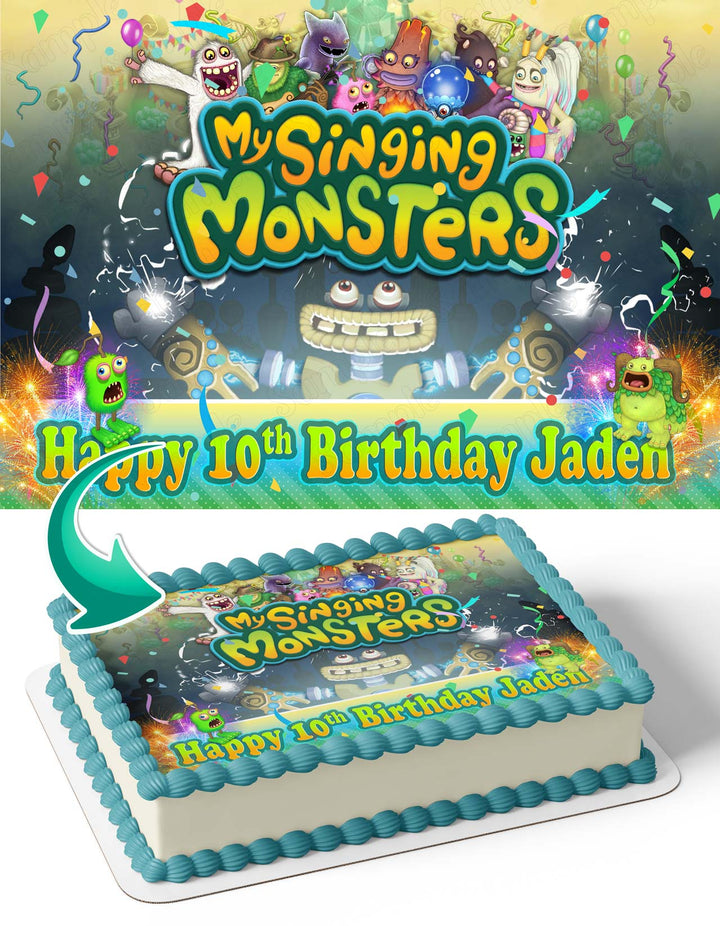 My Singing Monsters MSM Edible Cake Toppers