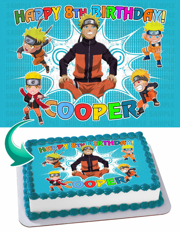 NARUTO 2 Edible Cake Toppers