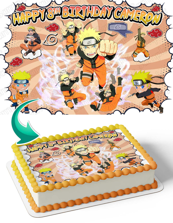 Naruto Boruto Ninja Edible Cake Toppers