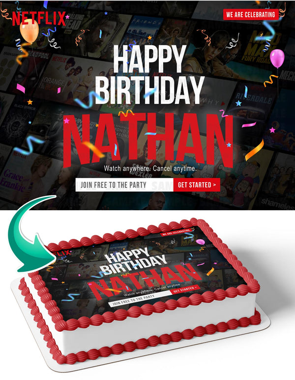 Netflix Edible Cake Toppers