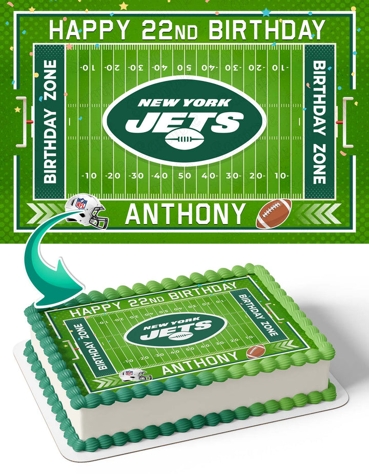 New York Jets Edible Cake Toppers