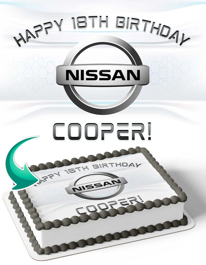 Nissan Cars Edible Cake Toppers