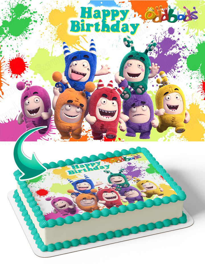Oddbods Characters PartyOCP Edible Cake Toppers