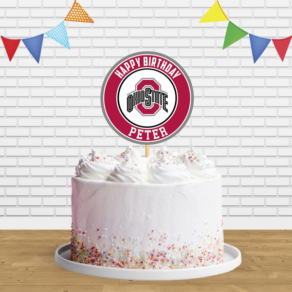 Ohio State Cake Topper Centerpiece Birthday Party Decorations