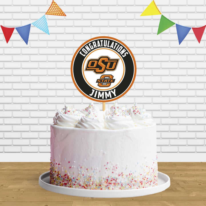 Oklahoma State Cake Topper Centerpiece Birthday Party Decorations