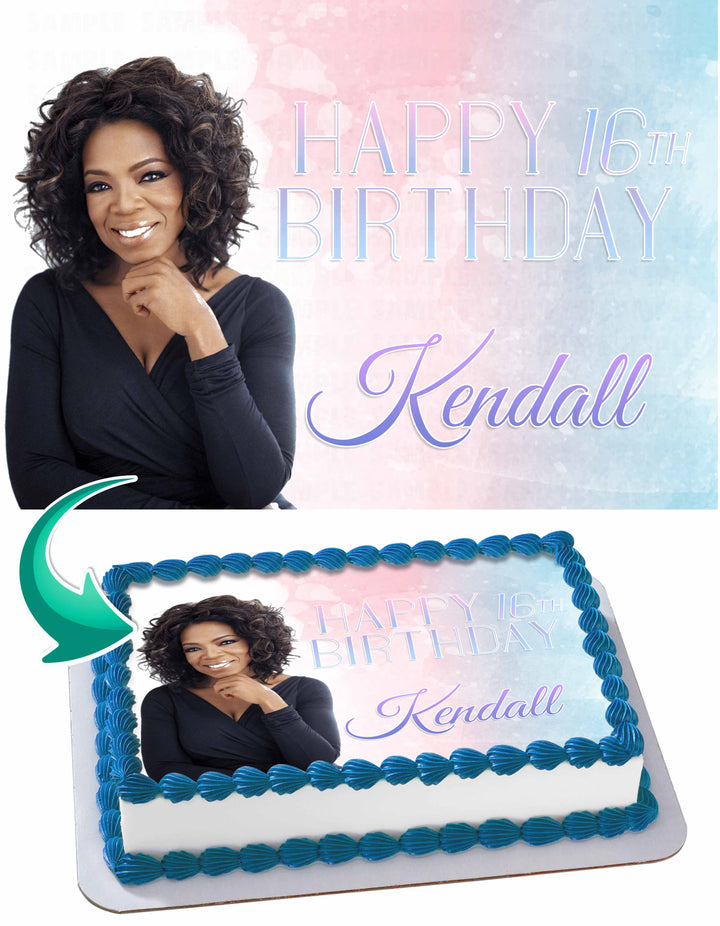 Oprah Winfrey Edible Cake Toppers