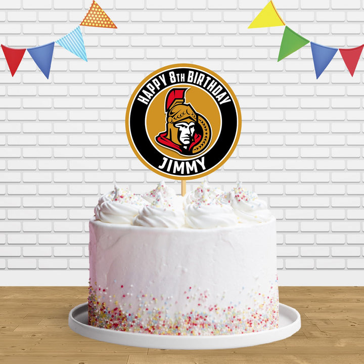 Ottawa Senators Cake Topper Centerpiece Birthday Party Decorations