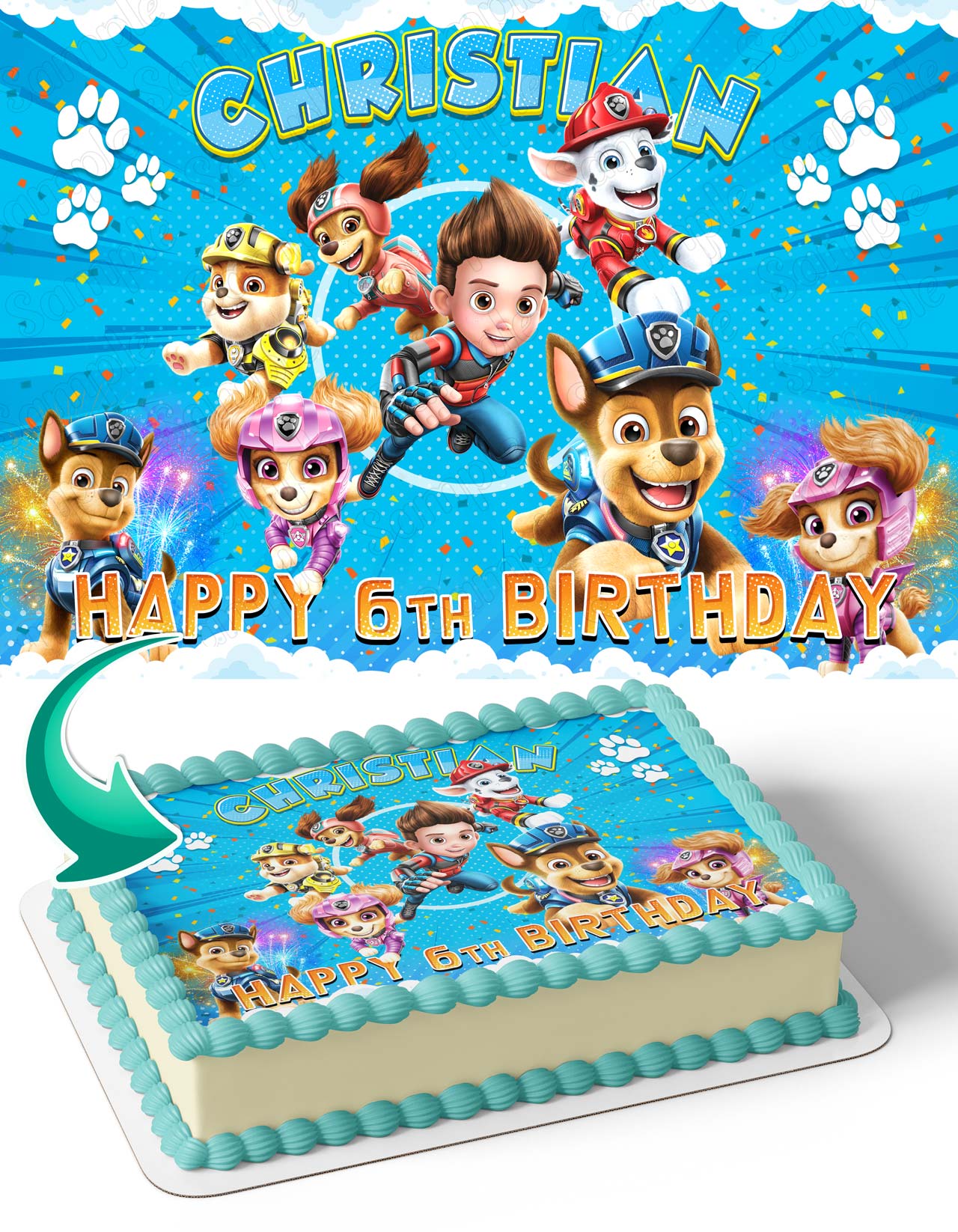 Paw Patrol The Movie LK Edible Cake Toppers – Ediblecakeimage