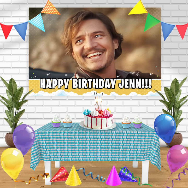Pedro Pascal Meme Birthday Banner Personalized Party Backdrop Decoration