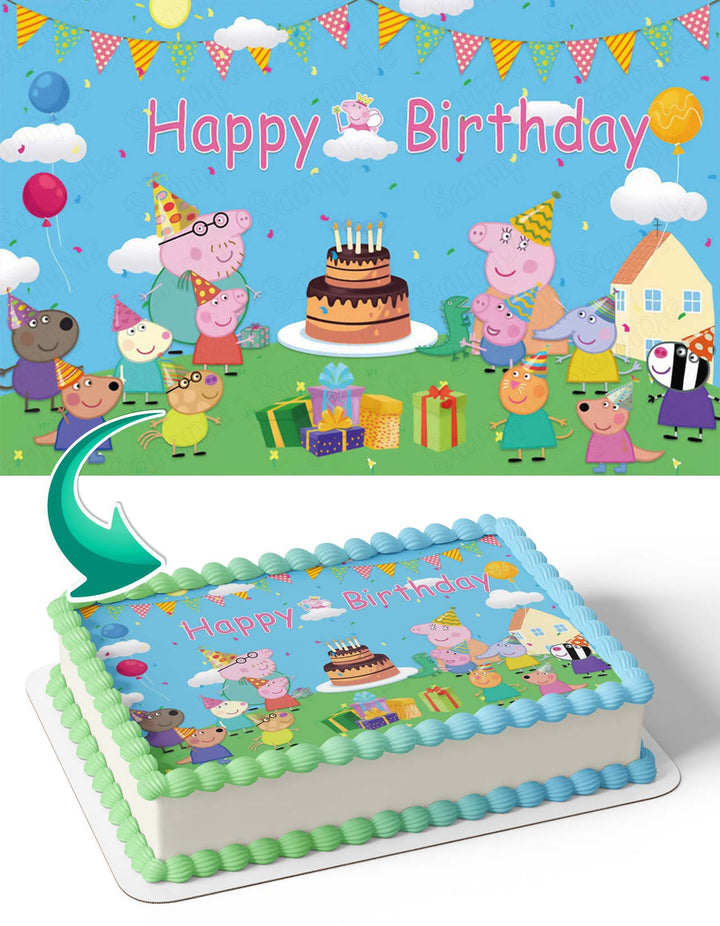 Peppa Pig BG Edible Cake Toppers