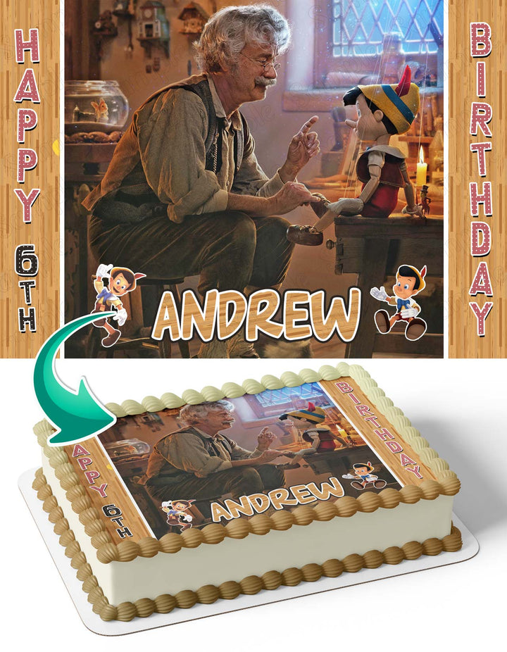 Pinocchio 2022 Disney Edible Cake Toppers