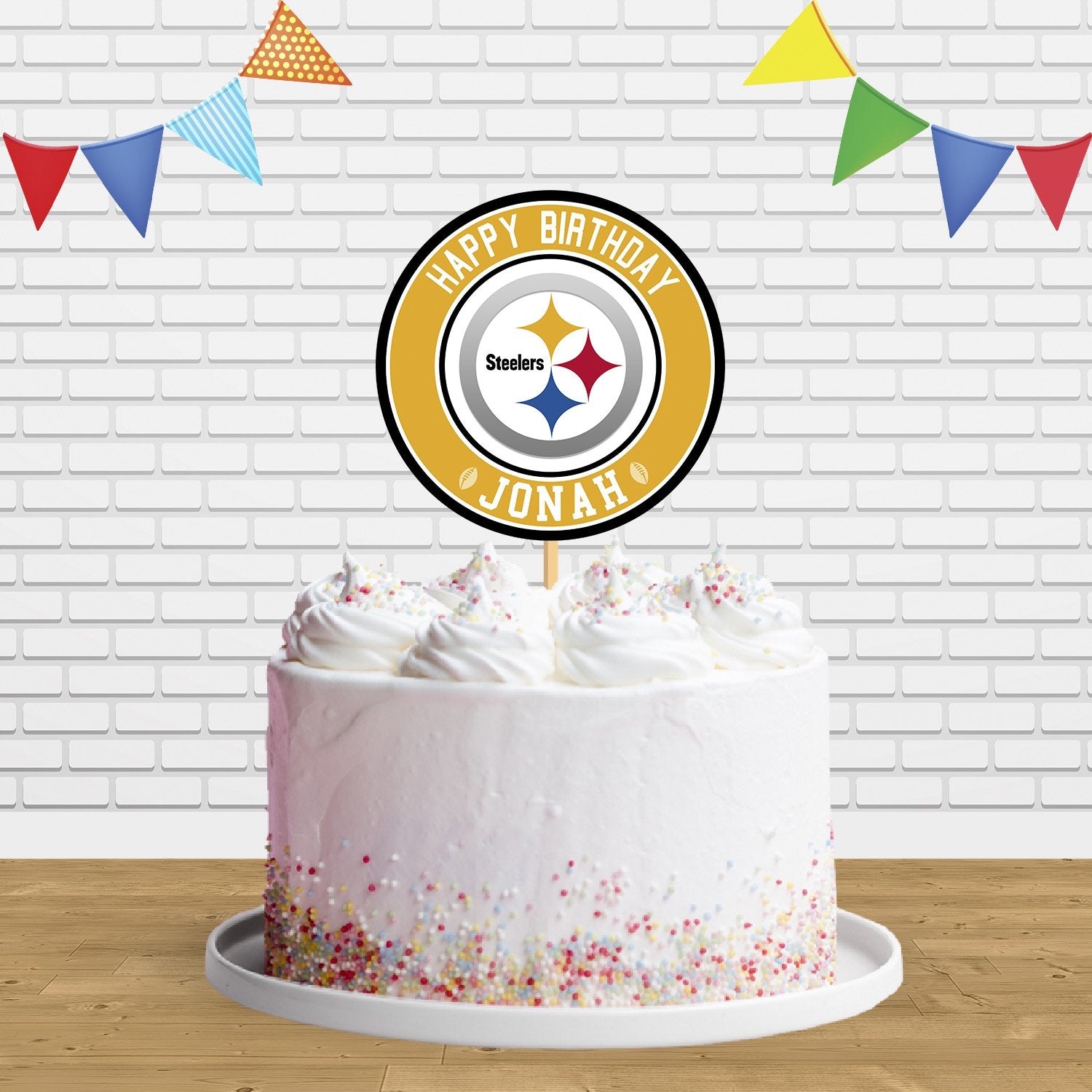 Wedding Cake Topper Pittsburgh Steelers Football Themed One-of-a-Kind –  FunWeddingThings.com