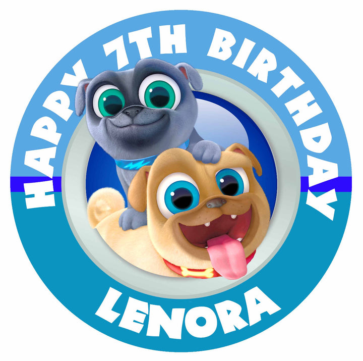 Puppy Dog Pals Edible Cake Toppers Round