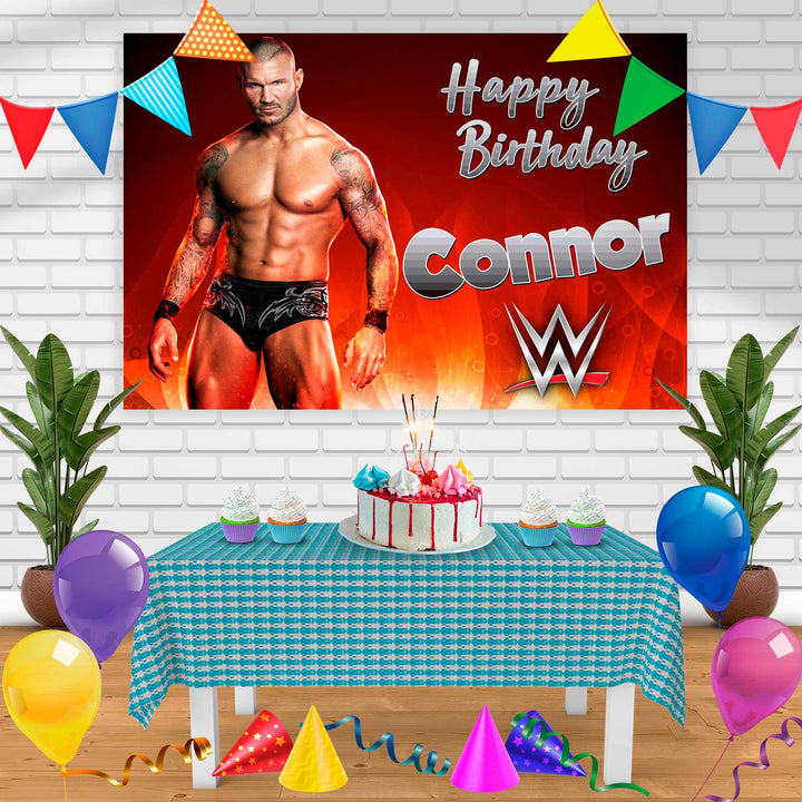 RANDY ORTON Birthday Banner Personalized Party Backdrop Decoration