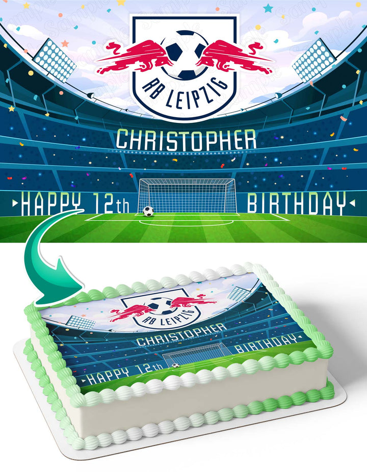 RB Leipzig Edible Cake Toppers
