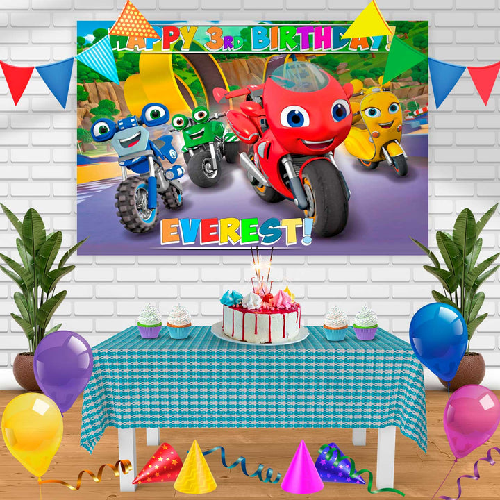 Ricky Zoom Birthday Banner Personalized Party Backdrop Decoration