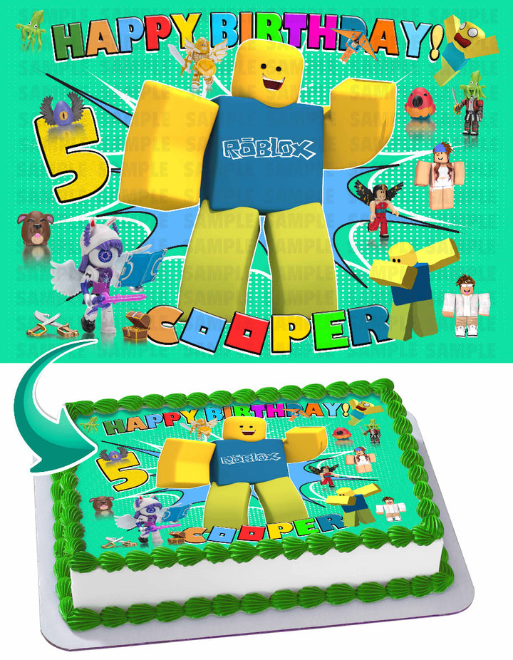 Roblox Edible Cake Toppers – Ediblecakeimage