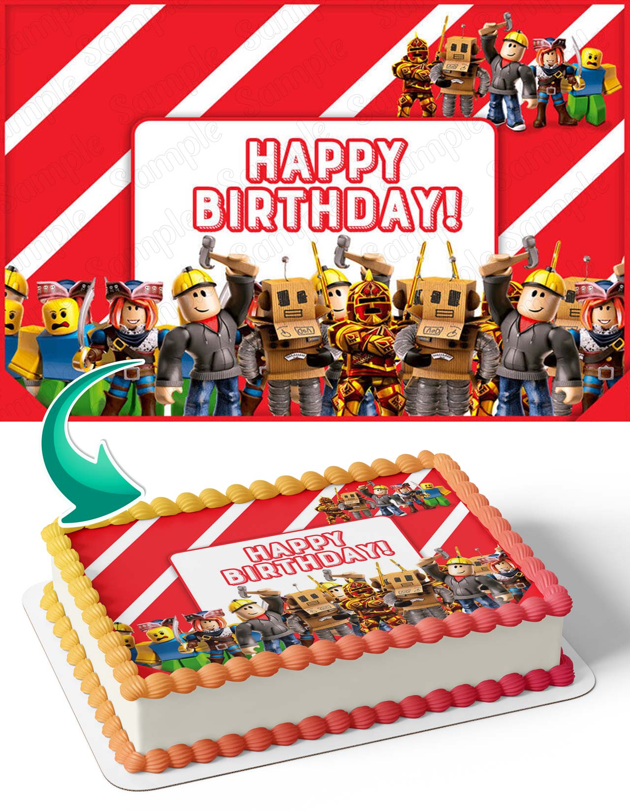 Roblox Game RB Edible Cake Toppers – Ediblecakeimage