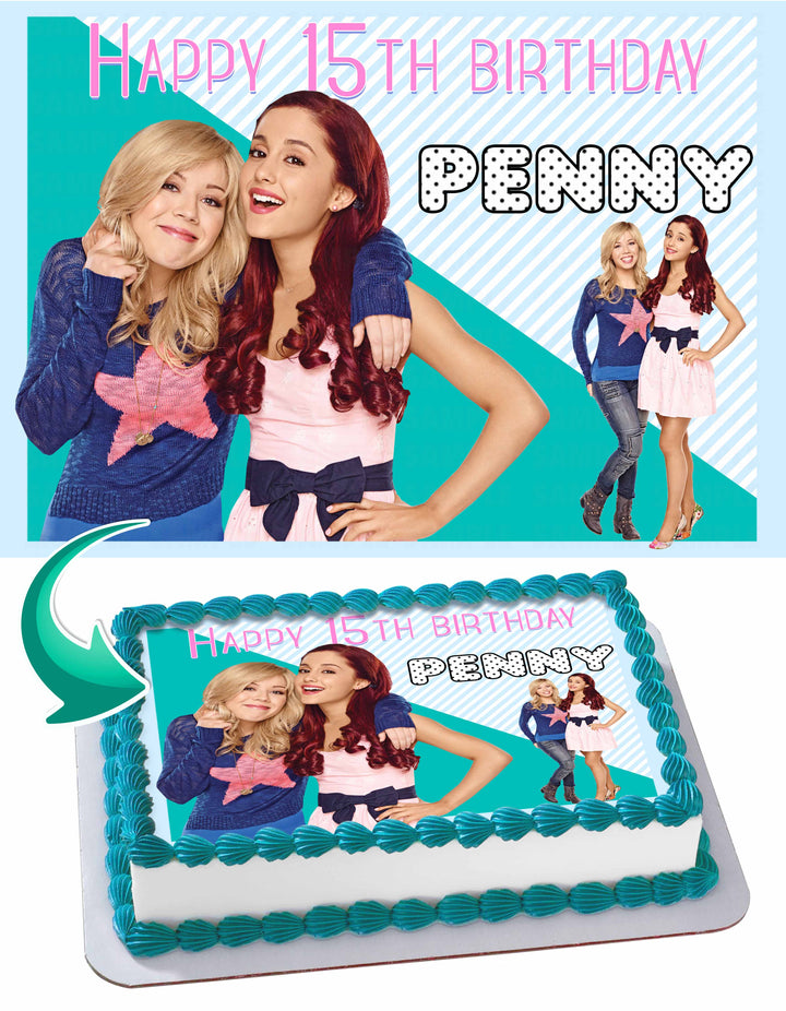 Sam and Cat Edible Cake Toppers
