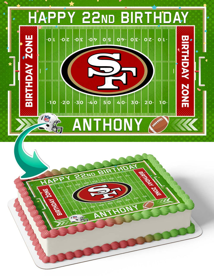 San Francisco 49ers Edible Cake Toppers