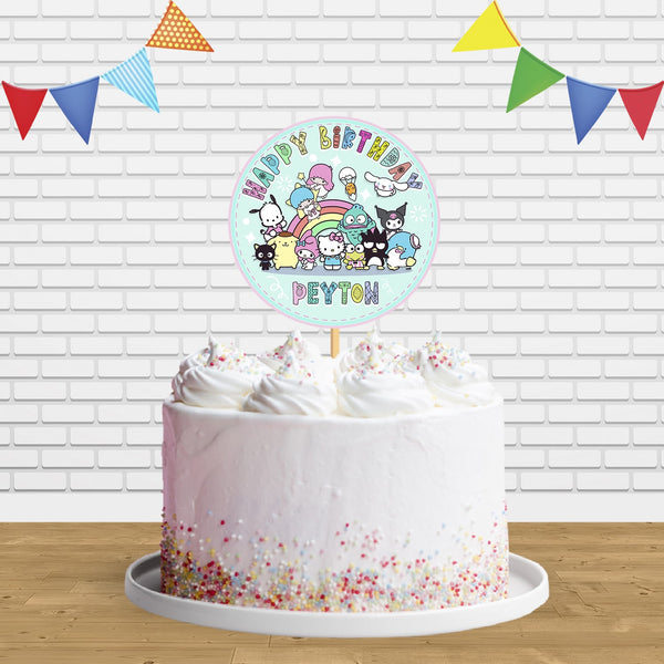 Sanrio Hello Kittie Friends Kuromi Melody Cake Topper Centerpiece Birthday Party Decorations
