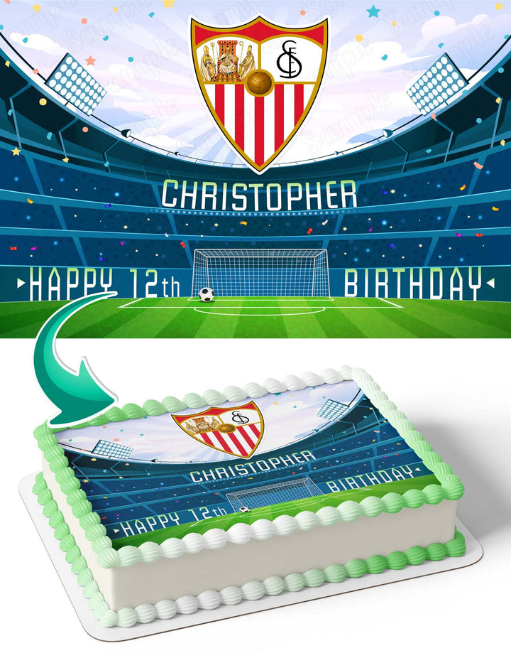 Sevilla FC Edible Cake Toppers