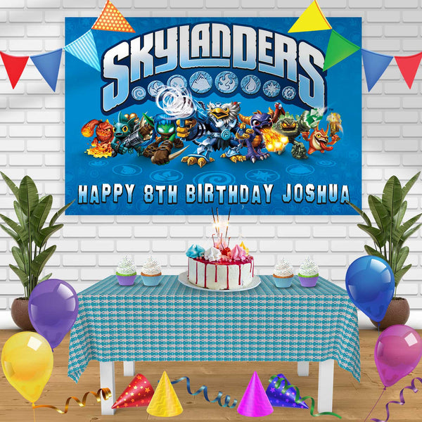 SKYLANDERS Birthday Banner Personalized Party Backdrop Decoration