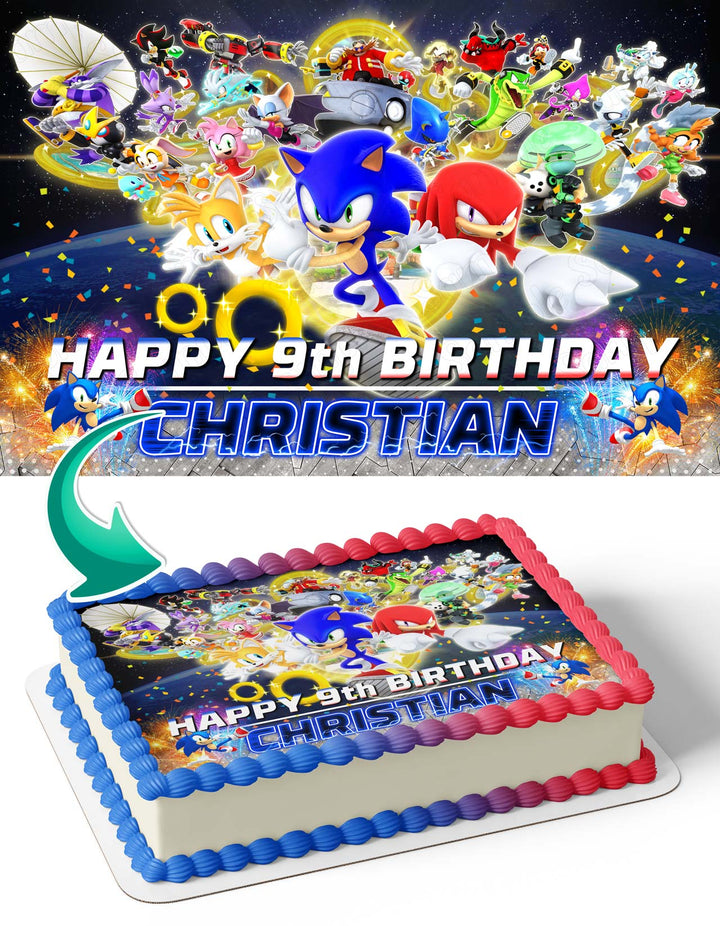 Sonic Kids Adventure Family Edible Cake Toppers