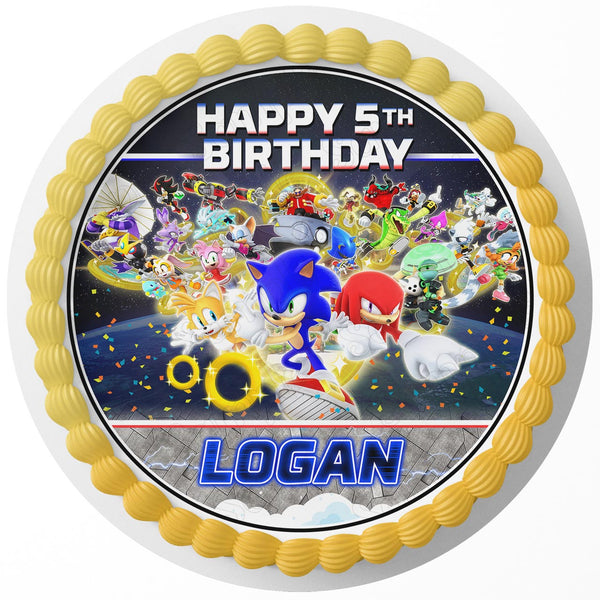 Sonic X Rd Edible Cake Toppers Round