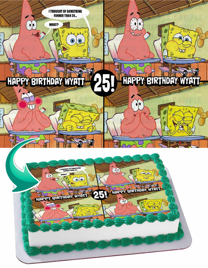 Spongebob Patrick Whats Funnier Edible Cake Toppers