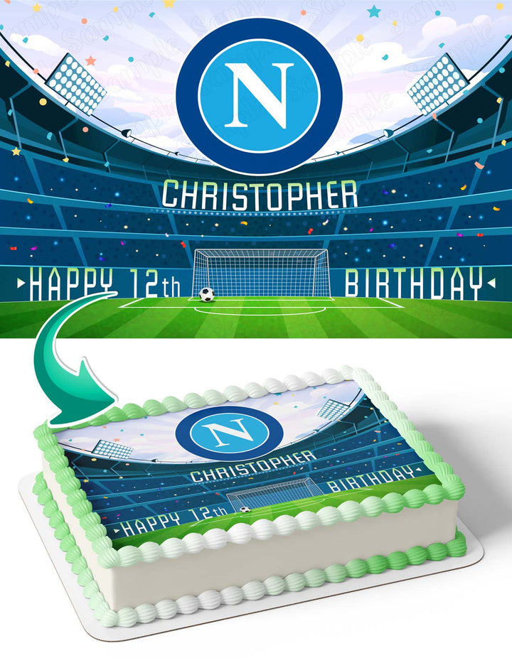SSC Napoli Edible Cake Toppers
