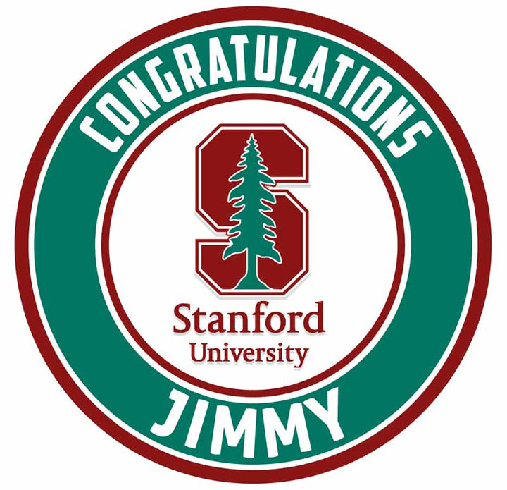 Stanford University Edible Cake Toppers Round